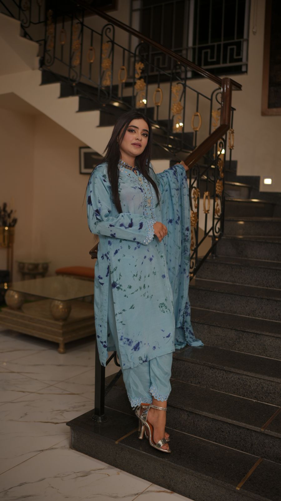 Blue Horizon Suit (3-Piece Handmade Set)