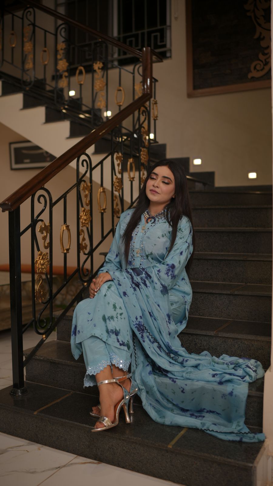Blue Horizon Suit (3-Piece Handmade Set)