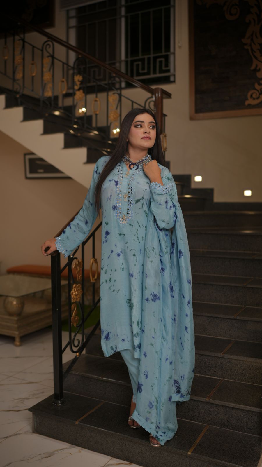 Blue Horizon Suit (3-Piece Handmade Set)