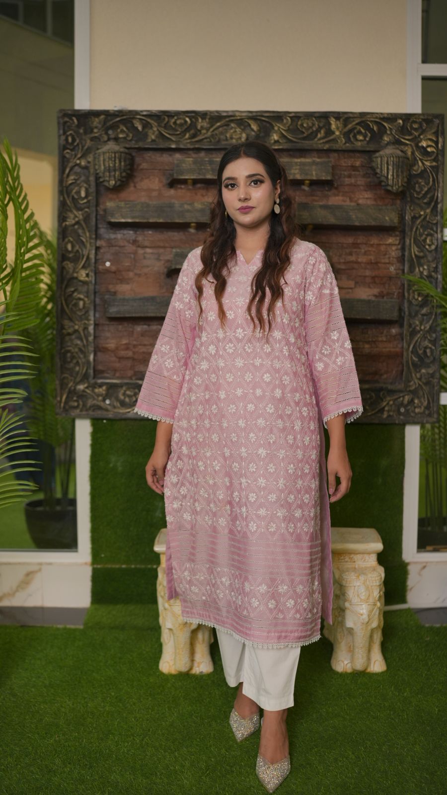 Classic Lawn Dress with Tarkashi & Hand Embroidery – Timeless Elegance