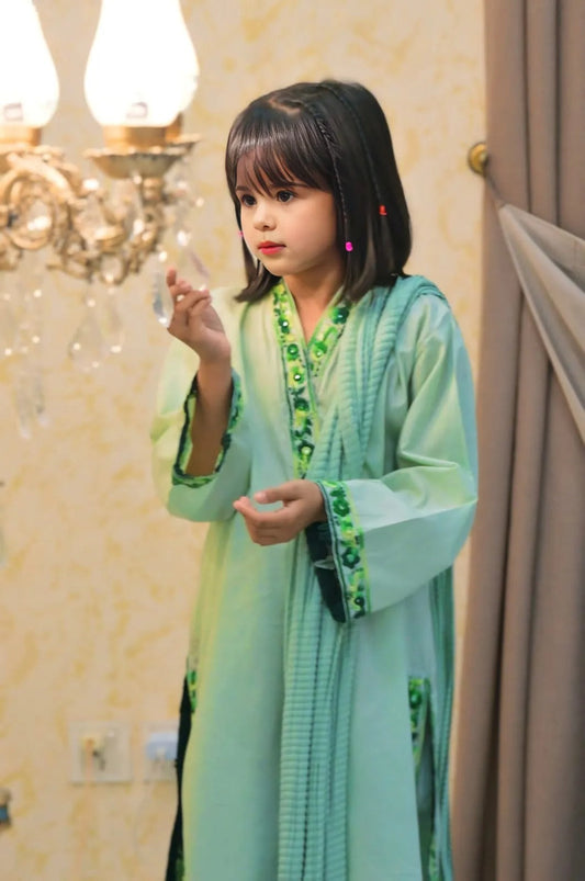 2-Piece Handmade Girl’s Dress